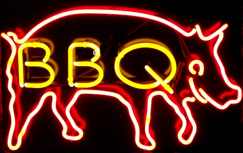 BBQ Grill Food Neon Sign